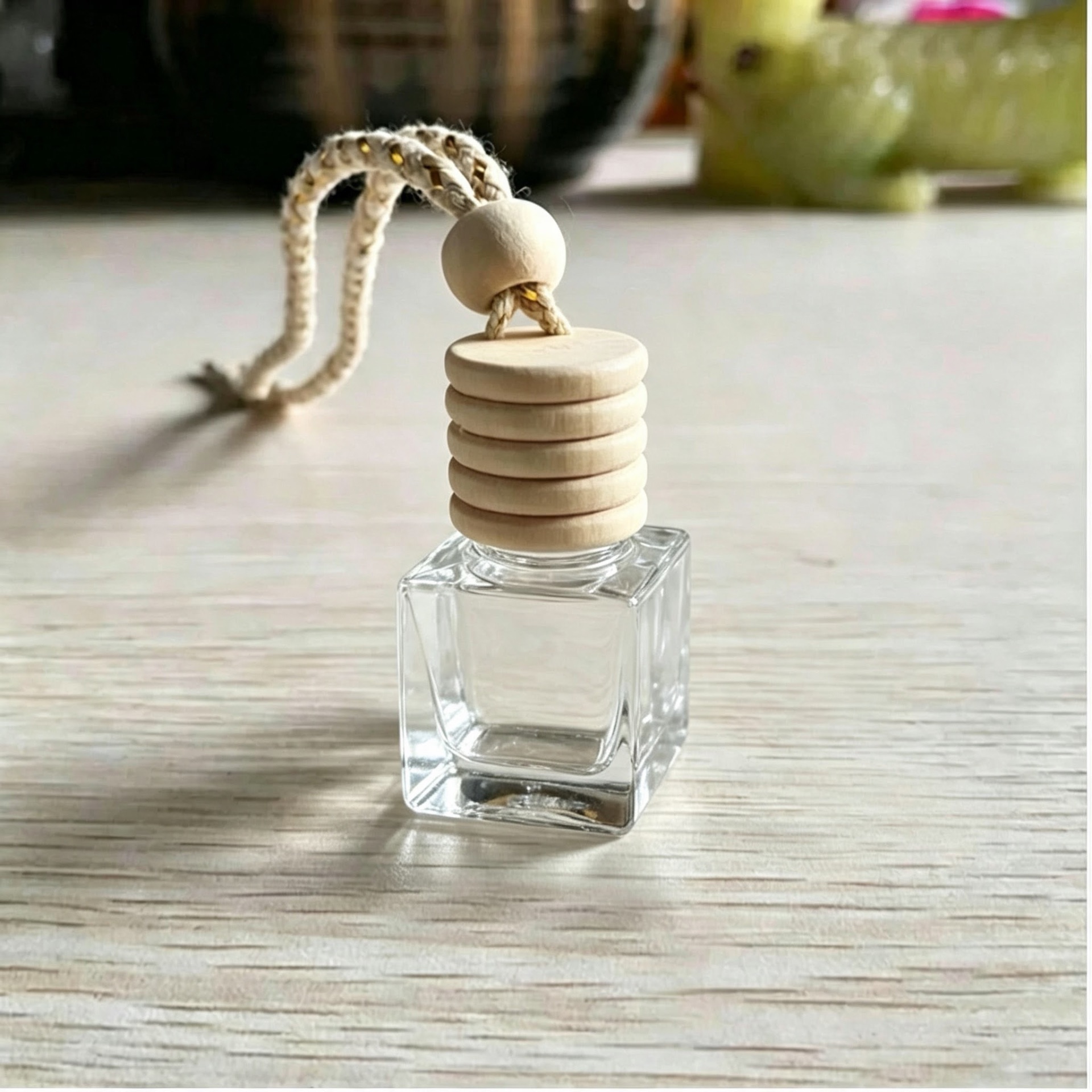 Hanging Car Diffuser (Square Bottle) — luxury soy wax